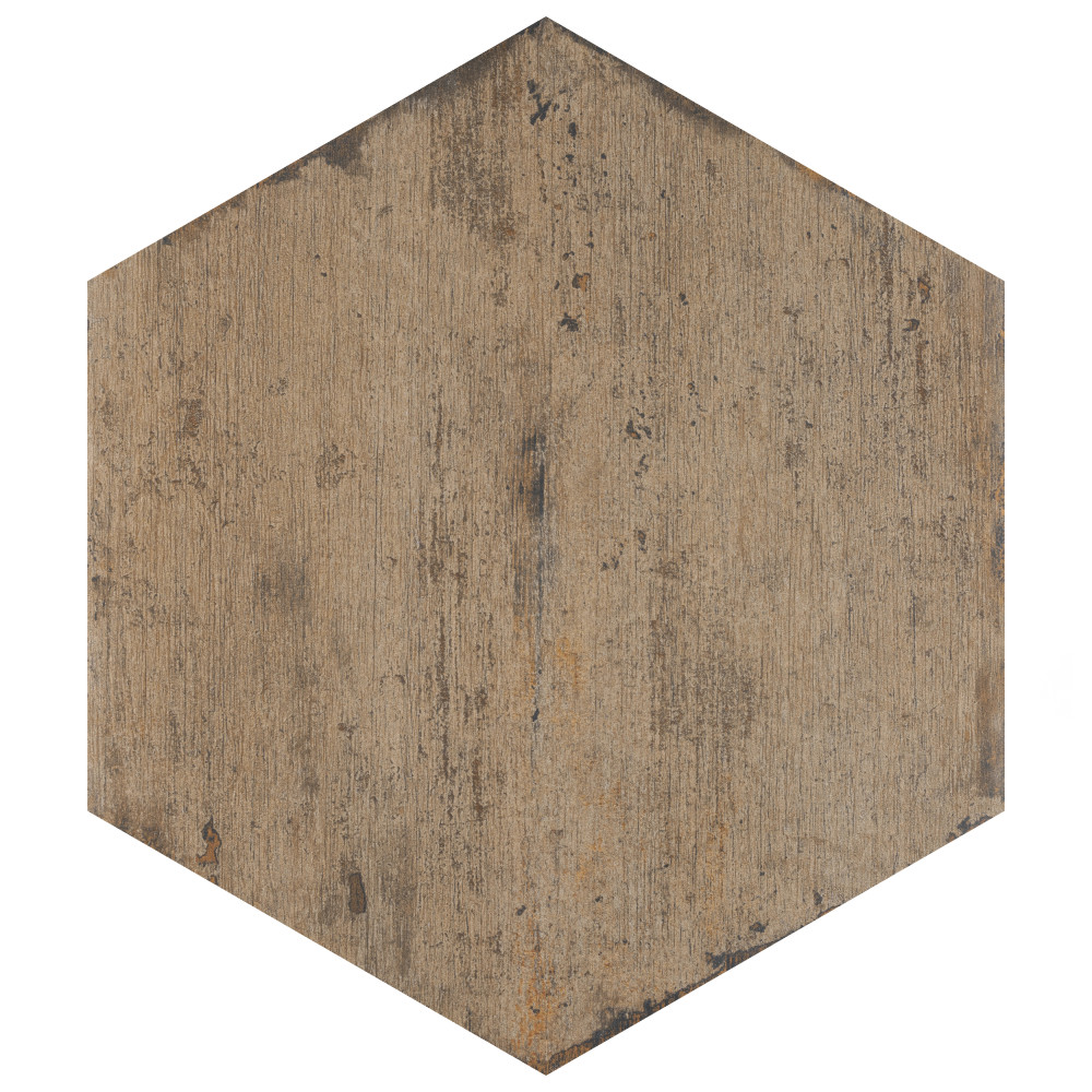 Retro Hex Terra 14-1/8 in. x 16-1/4 in. Porcelain Floor and Wall Tile