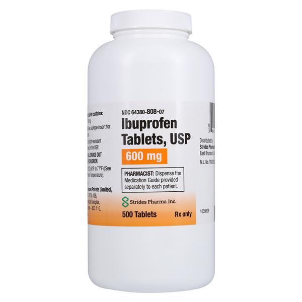 Ibuprofen Tablets 600mg Bottle 500/Bottle