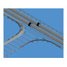 Radius Tee Kit, Electro Zinc, 2 in. H