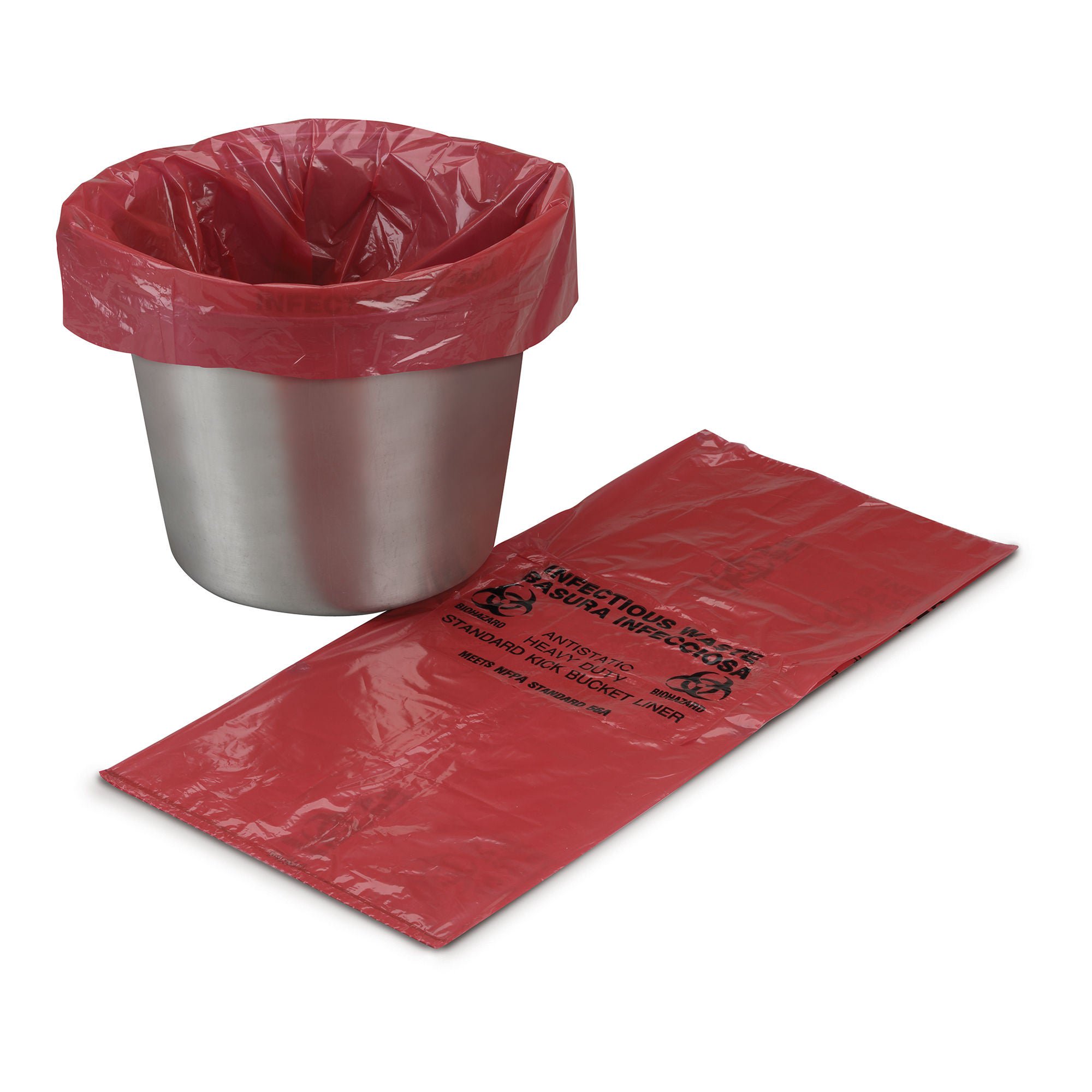McKesson Kick Bucket Waste Bag, 7 – 10 gallon Capacity, 8 x 12 x 24 Inch