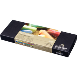 Soft Pastel Cardboard Box Set, General Selection, 30 Half Sticks