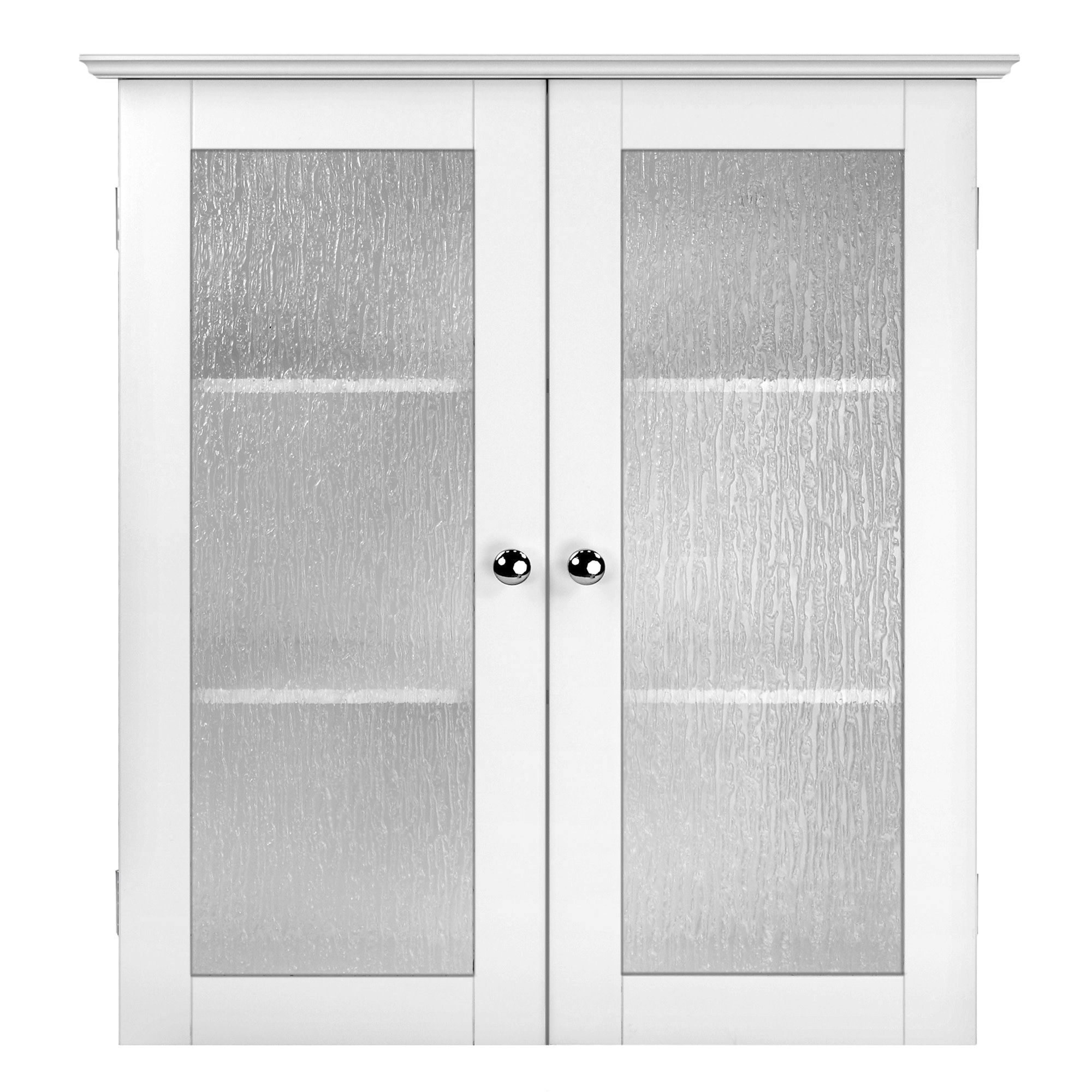Teamson Home Removable Wall Cabinet Bathroom Storage Space Saver, White