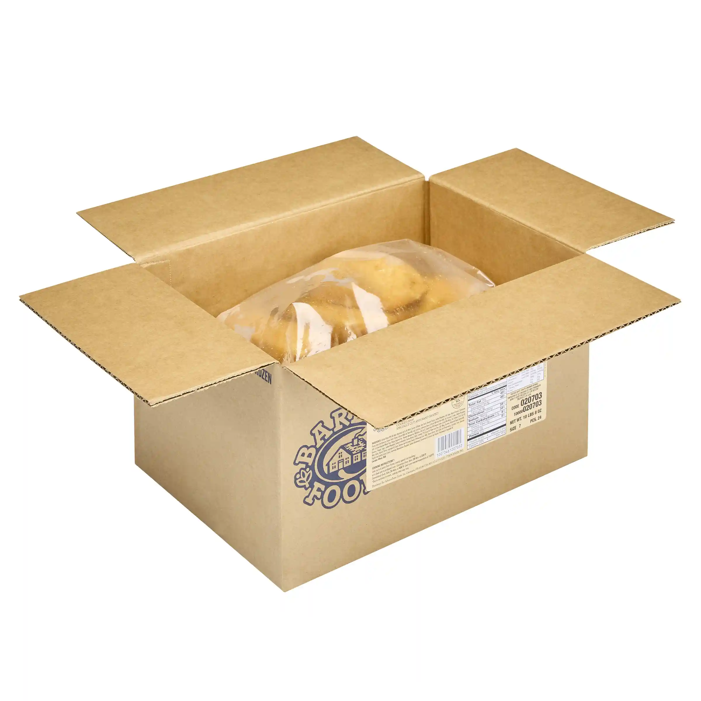 Barber Foods® Uncooked Breaded Cordon Bleu Boneless Stuffed Chicken Breasts 7 oz._image_4