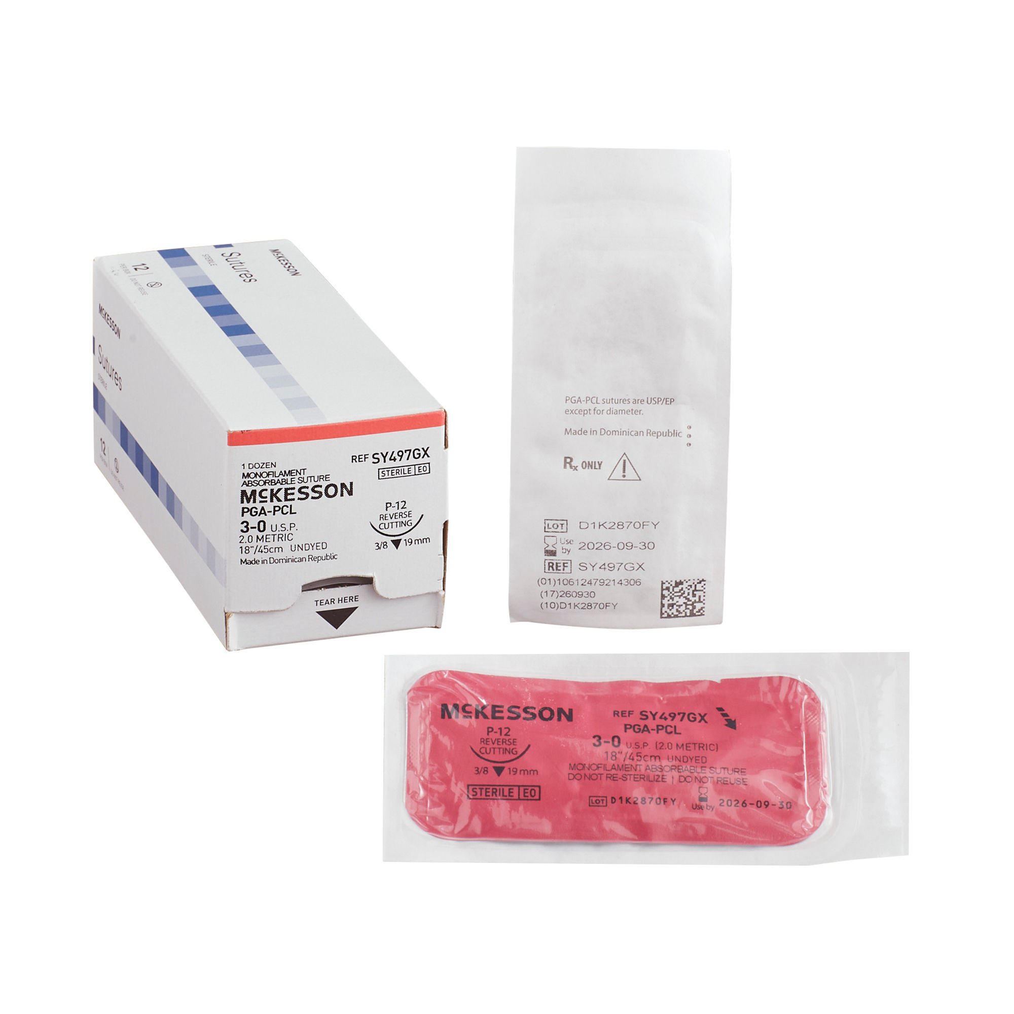 McKesson Suture with P-12 Needle