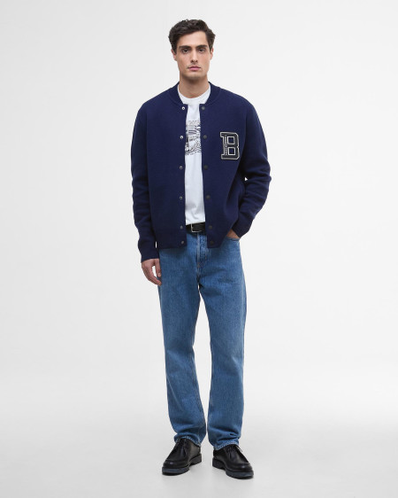 Bomber in maglia Letterman
