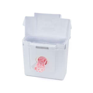 Hospeco, Scensibles® Combination Receptacle Dispenser, White Plastic