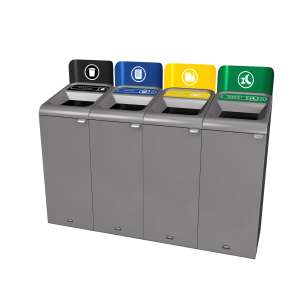 Rubbermaid Commercial, Configure, Landfill, 23 gal, Black, Receptacle Label Kit