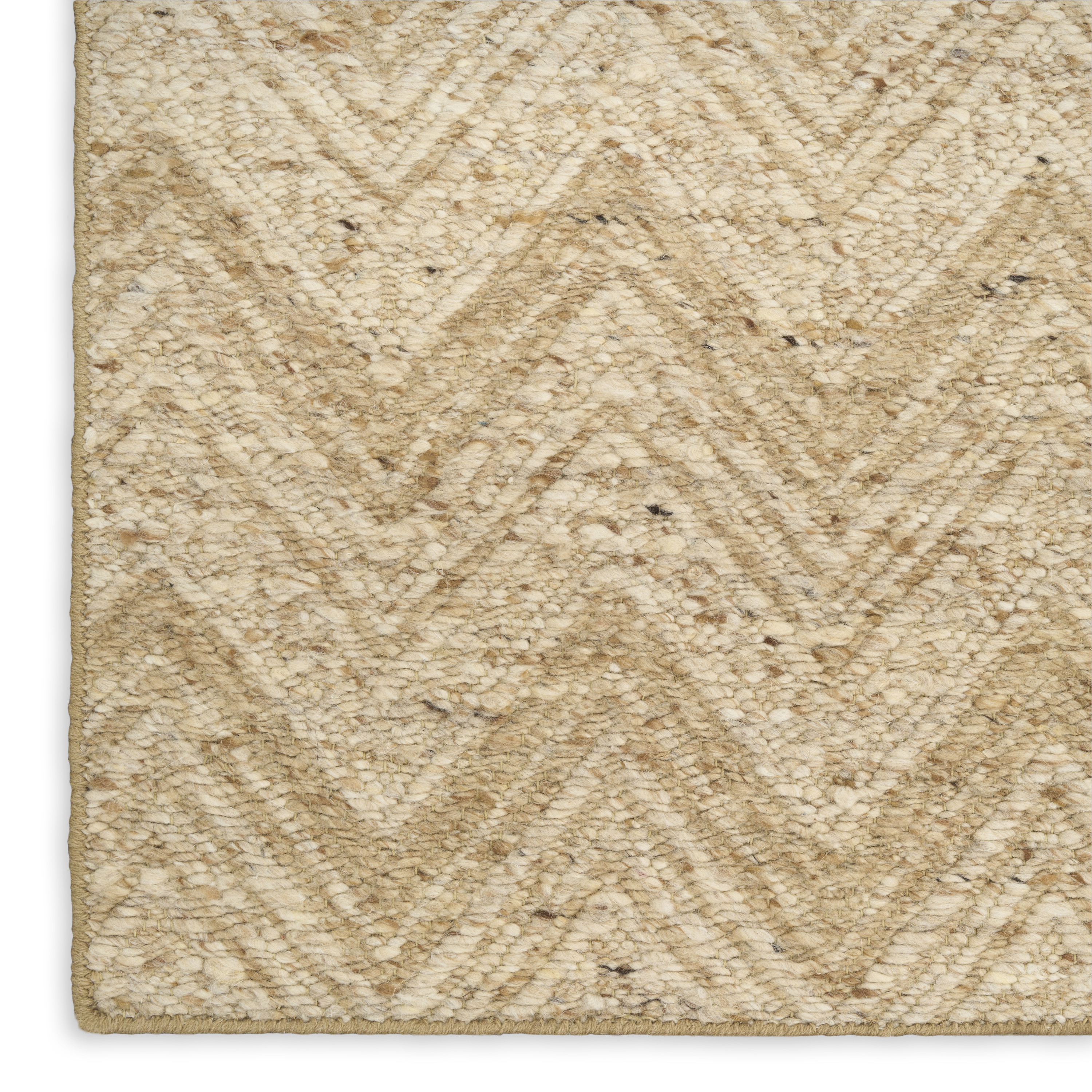 DKNY Pure Purl 7'9" x 9'9" Beige Ivory Modern Indoor Rug