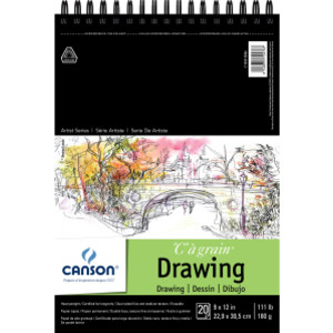 Artist Series C à Grain Drawing Pad, Top Wire Binding, 20 Sheet, 9x12 inch, 1 Count