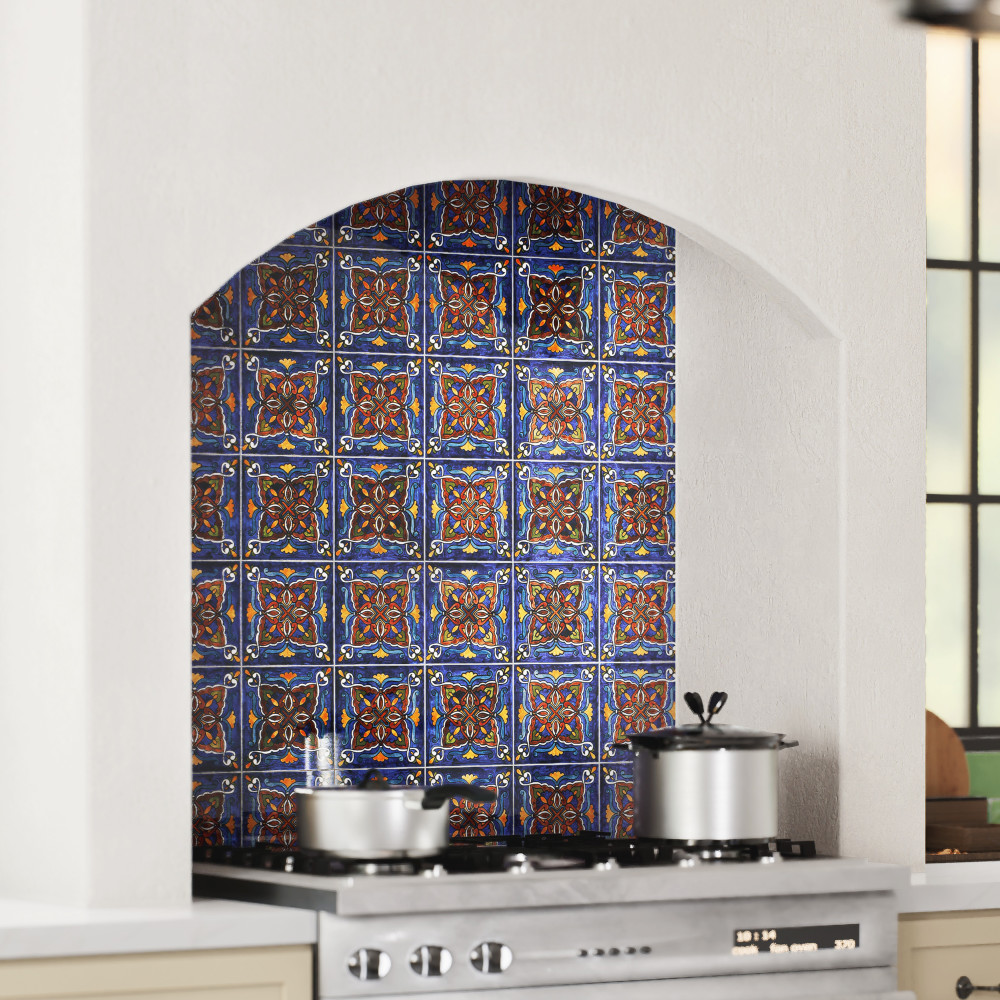 Provincial Deco Prado 6 in. x 6 in. Porcelain Wall Tile