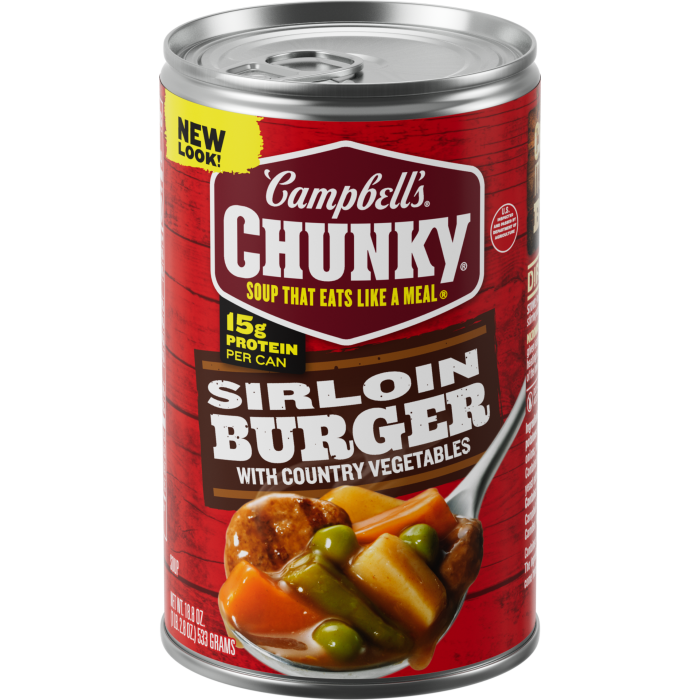 Sirloin Burger with Country Vegetables Soup