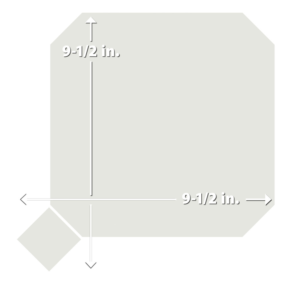 Vaudeville Octagon Nacar with Taco Nacar 7-7/8 in. x 7-7/8 in. Porcelain Floor and Wall Tile