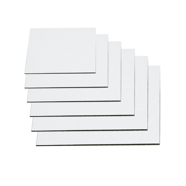 10" Square Waxed Corrugated Cake Board