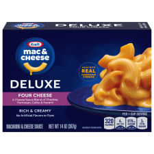 Kraft Deluxe Four Cheese Macaroni & Cheese Dinner, 14 oz Box