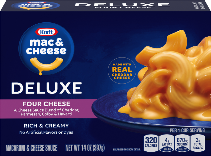 Deluxe Four Cheese Cheddar 14 oz
