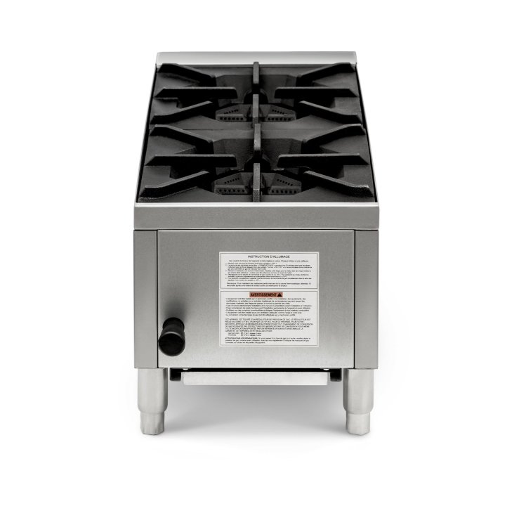 12-inch 2-burner countertop gas hot plate