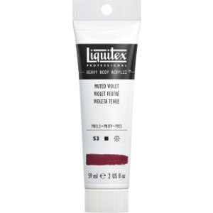 Professional Heavy Body Acrylic Paint, 59 mL Tube, Muted Violet