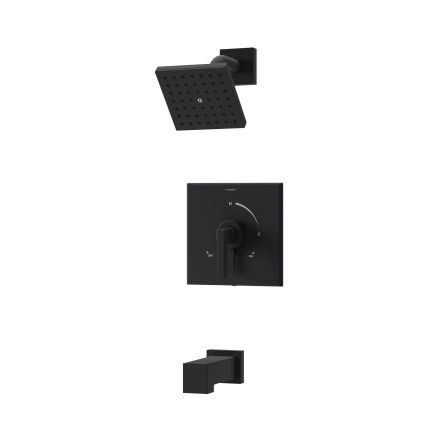 Duro Tub and Shower Trim Kit with VersaFlex Integral Diverter for Test Cap Valve