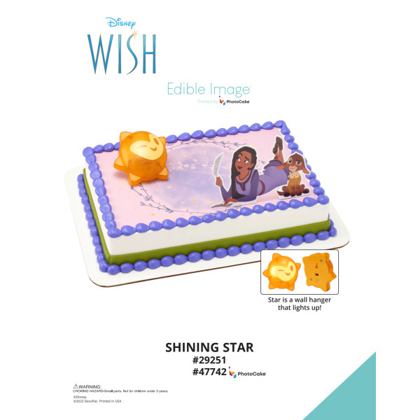 Disney's Wish Shining Star The Magic of Cakes® PhotoCake® Enhanced Background Page