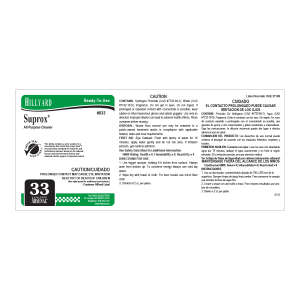 Label RTU Ars 833 Suprox Med Duty