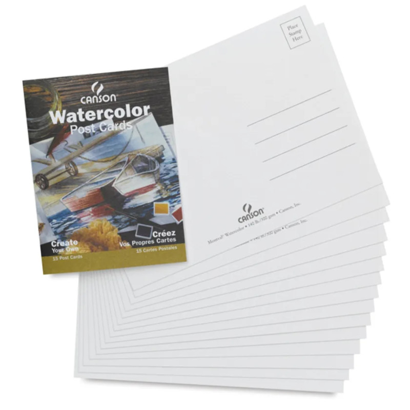 Canson Artist Series Montval Watercolor Postcards, 5x7 in