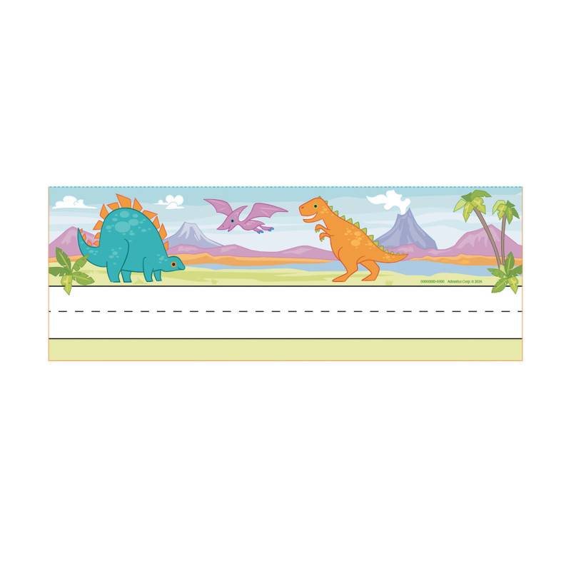 Dino Quest Tented Nameplates, 36 Count