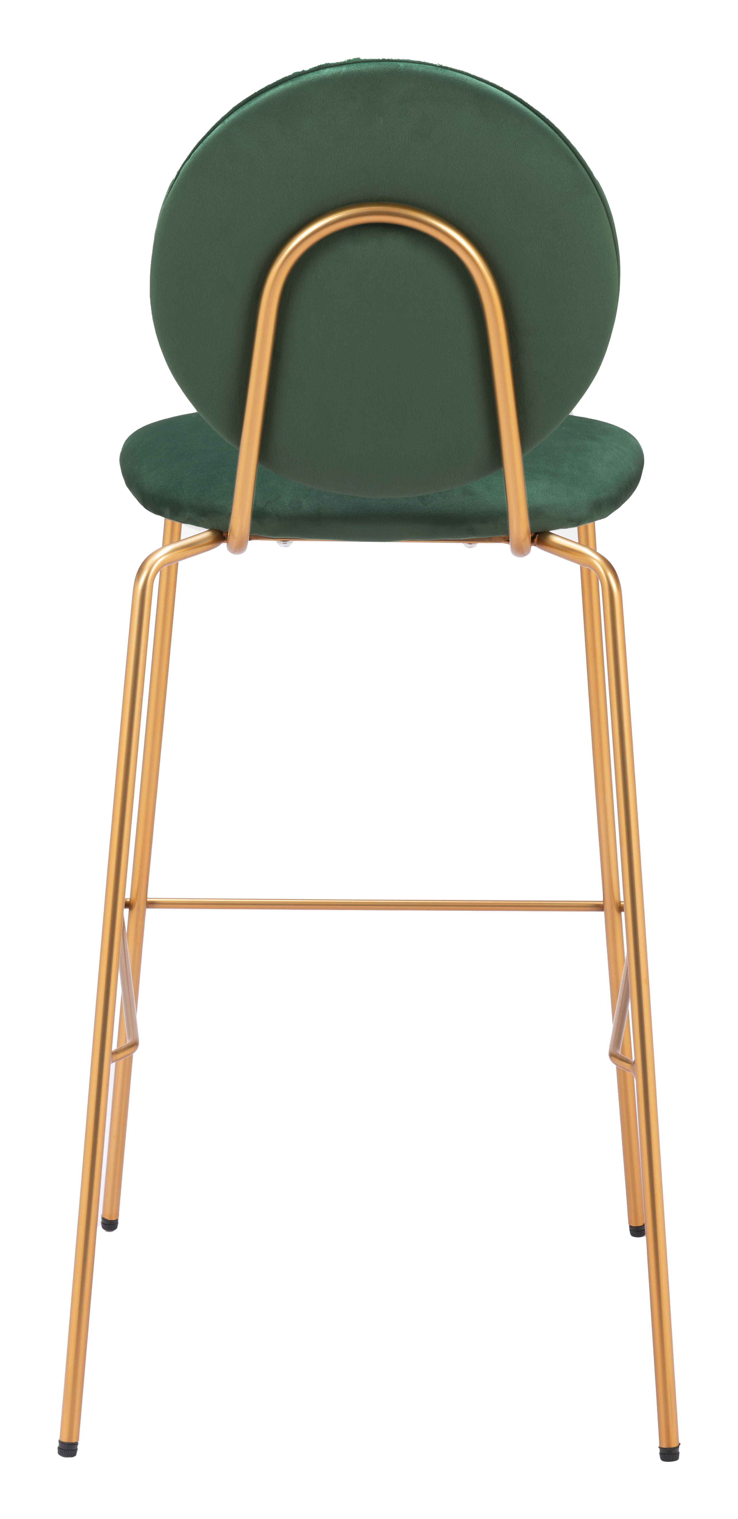 Odessa Barstool (Set of 2) Green & Gold product image