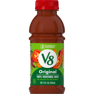 V8® Original 100% Vegetable Juice, 12 fl oz Bottle (12 Pack)