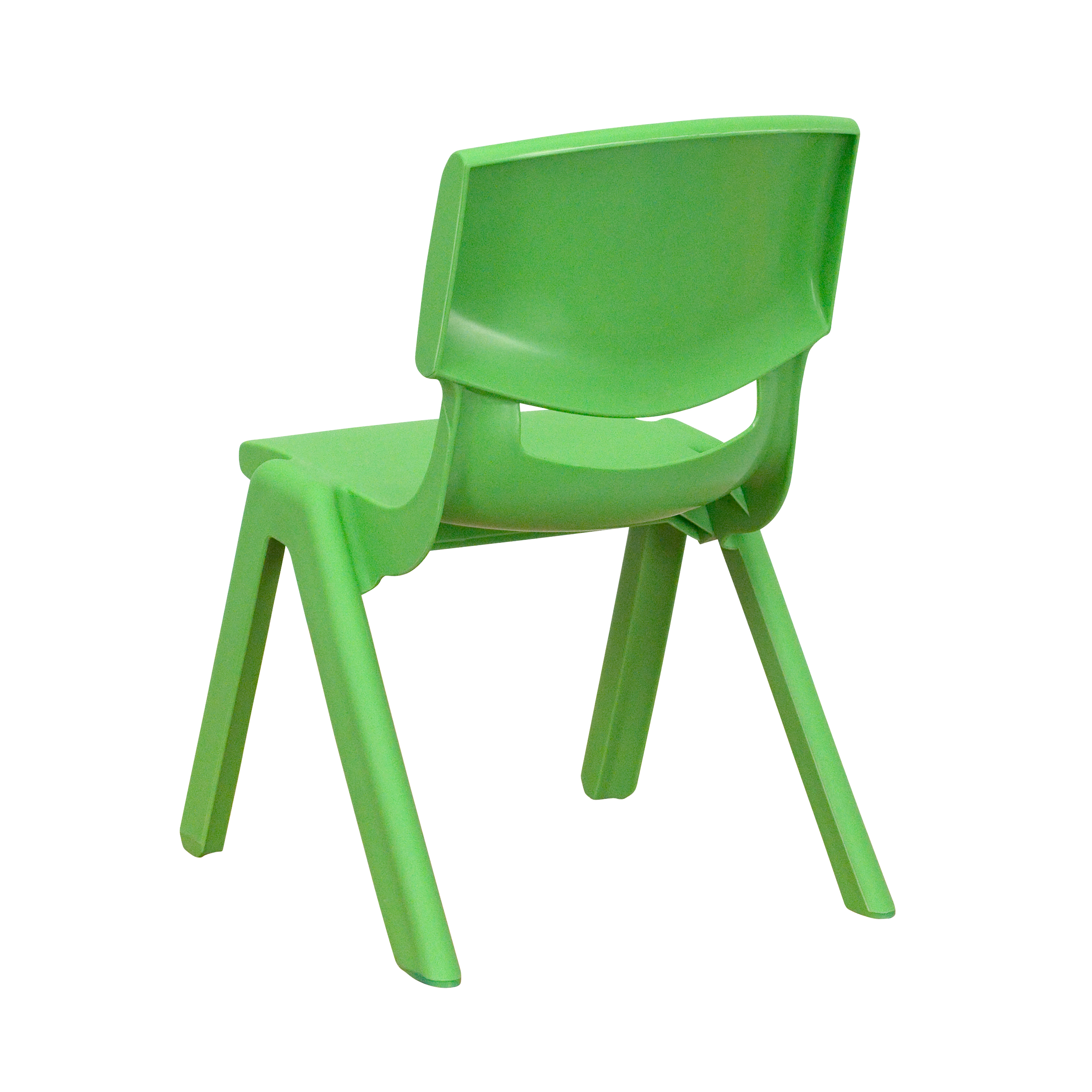 Pack de 4 sillas escolares apilables de plástico azul con asiento de 10,5" H, silla preescolar - Imagen 8 de 58