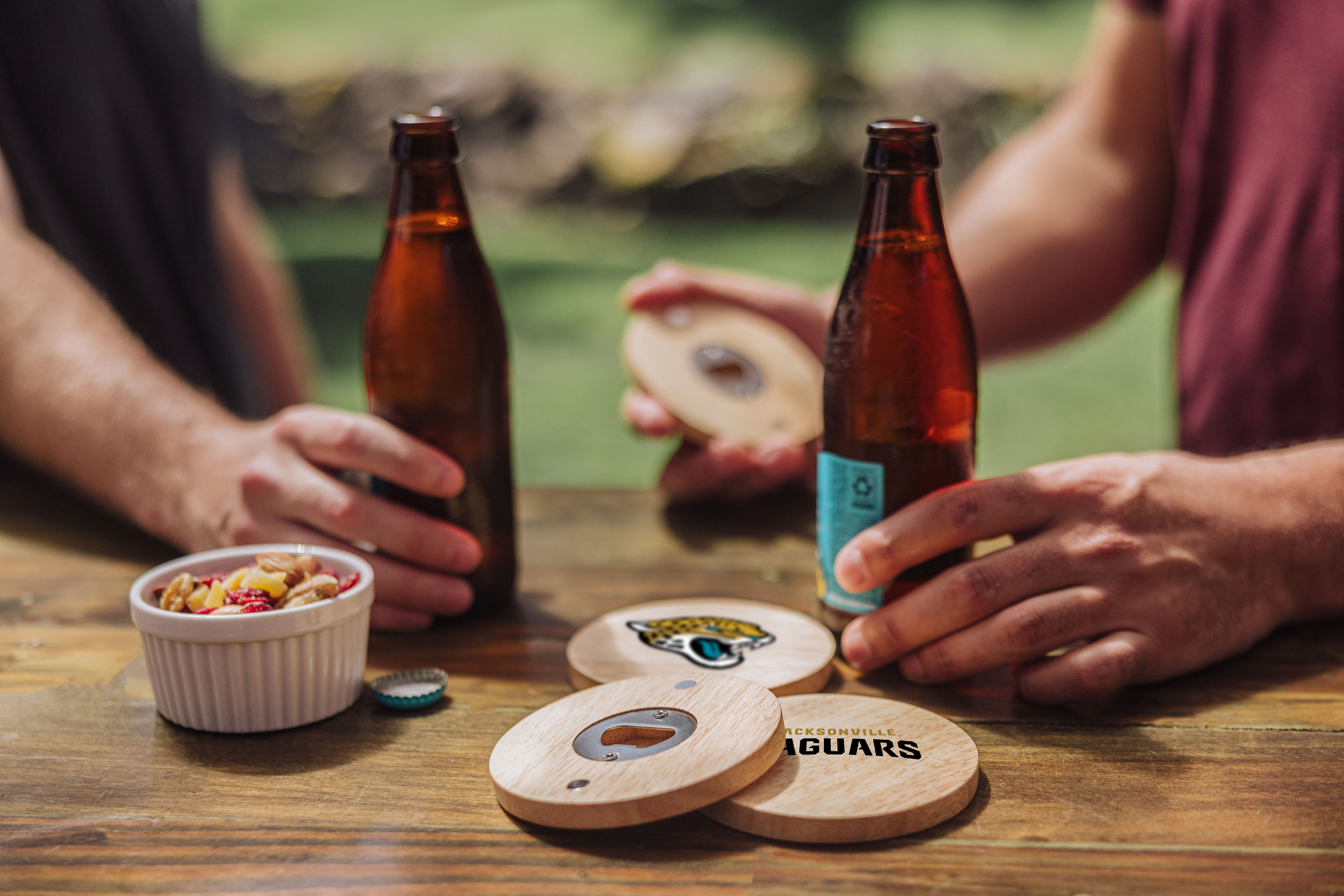 Jacksonville Jaguars - Coasters with Bottle Openers Set of 4
