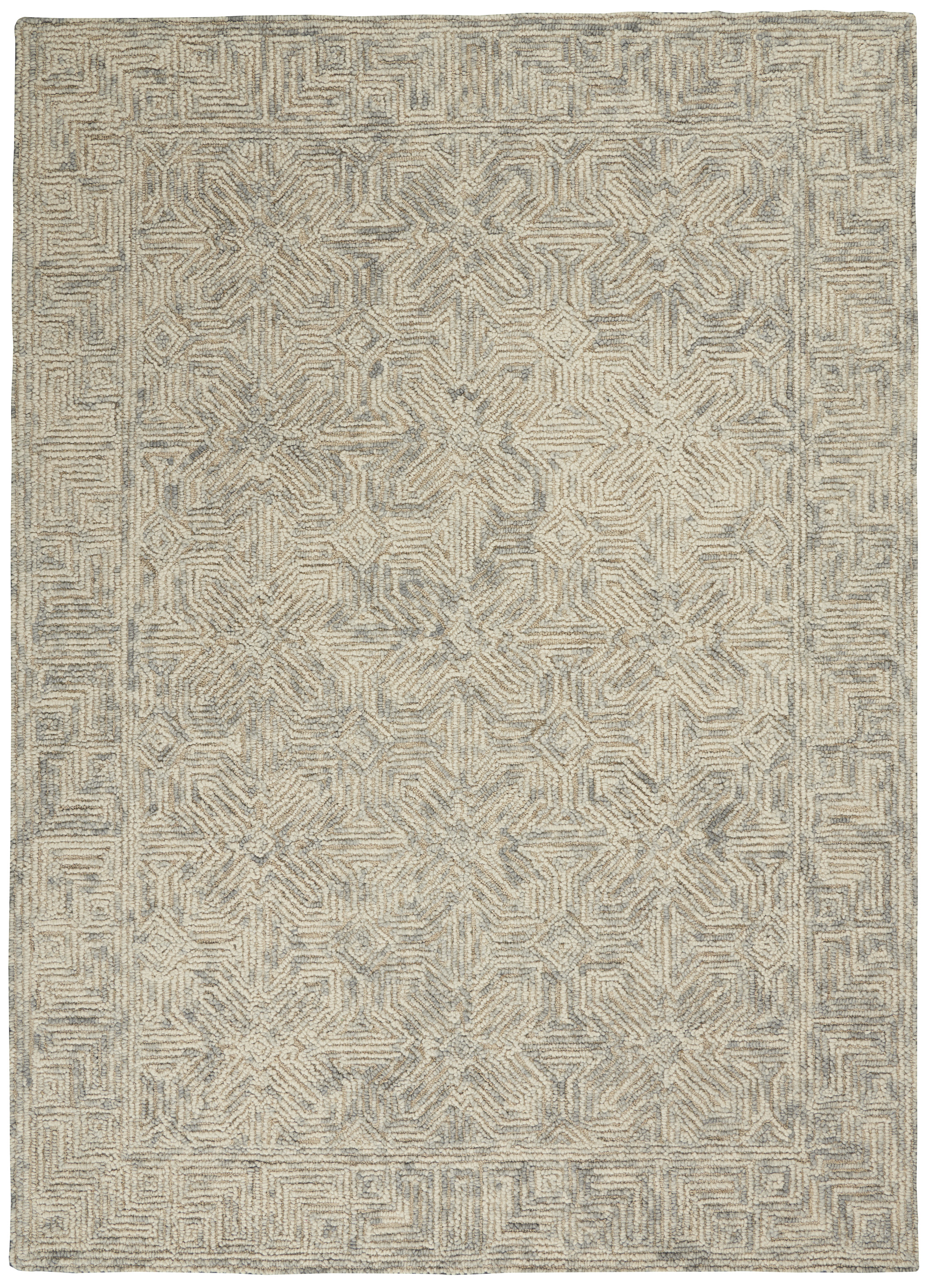 Nourison Colorado 3'9" x 5'9" Beige Grey Modern Indoor Rug