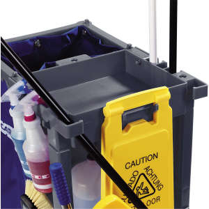 Carlisle, Short Platform Janitorial Cart, Gray