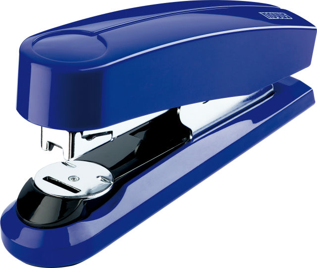 High performance flat clinch stapler offers more filing space and includes temporary pinning and tacking.