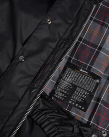 Women's Transport Waxed Jacket Black-Modern