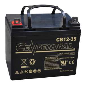 Centennial Batteries, CB12-35 12V 35Ah Group U1 Sealed Lead Acid AGM Battery