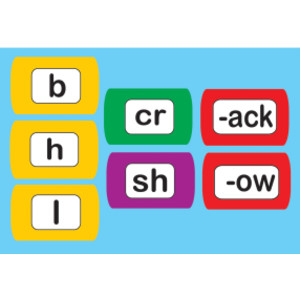 Die-Cut Magnetic Foam Word Chunking, 100 Pieces