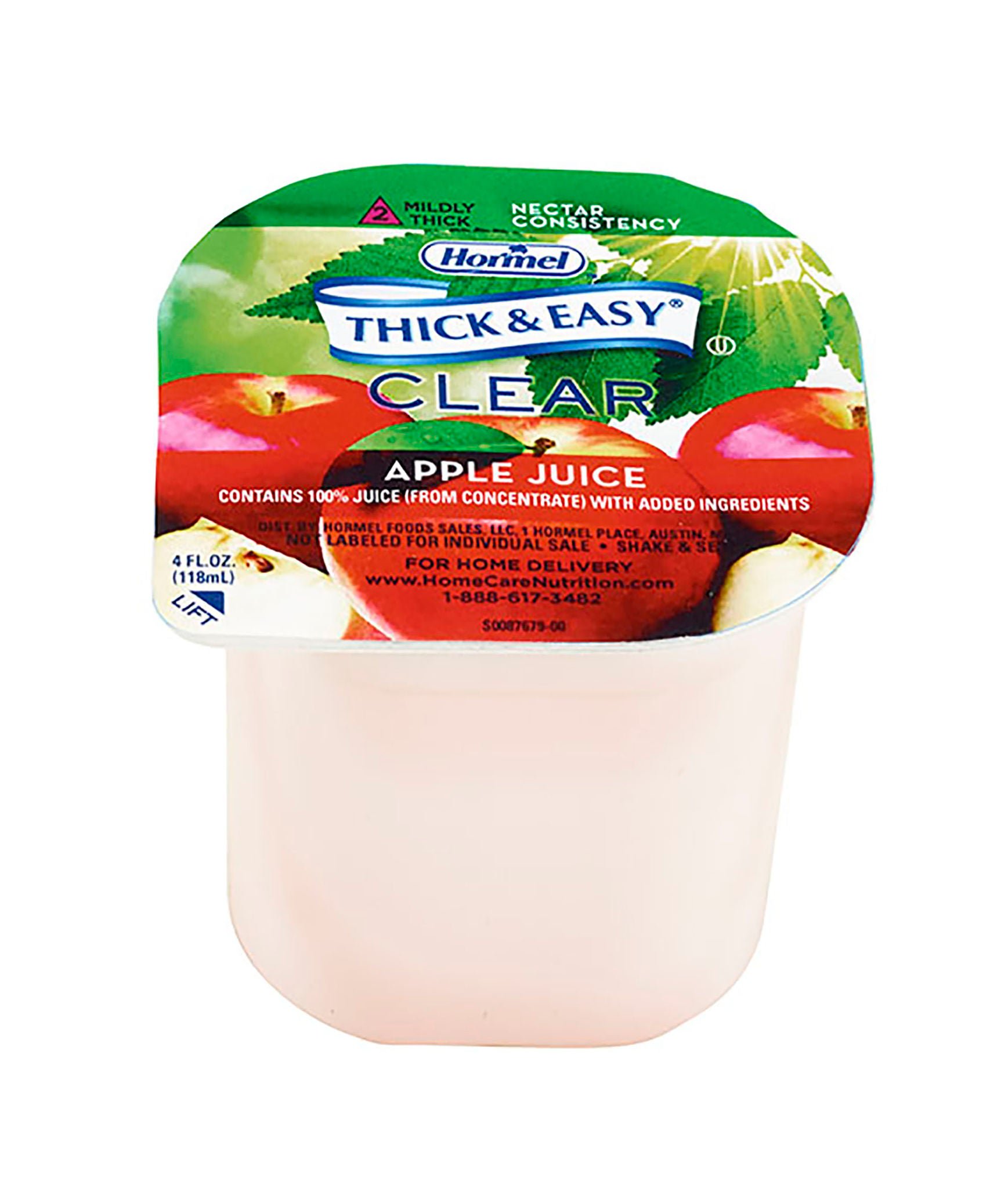 Thick & Easy® Clear Nectar Consistency Apple Thickened Beverage, 4-ounce Cup