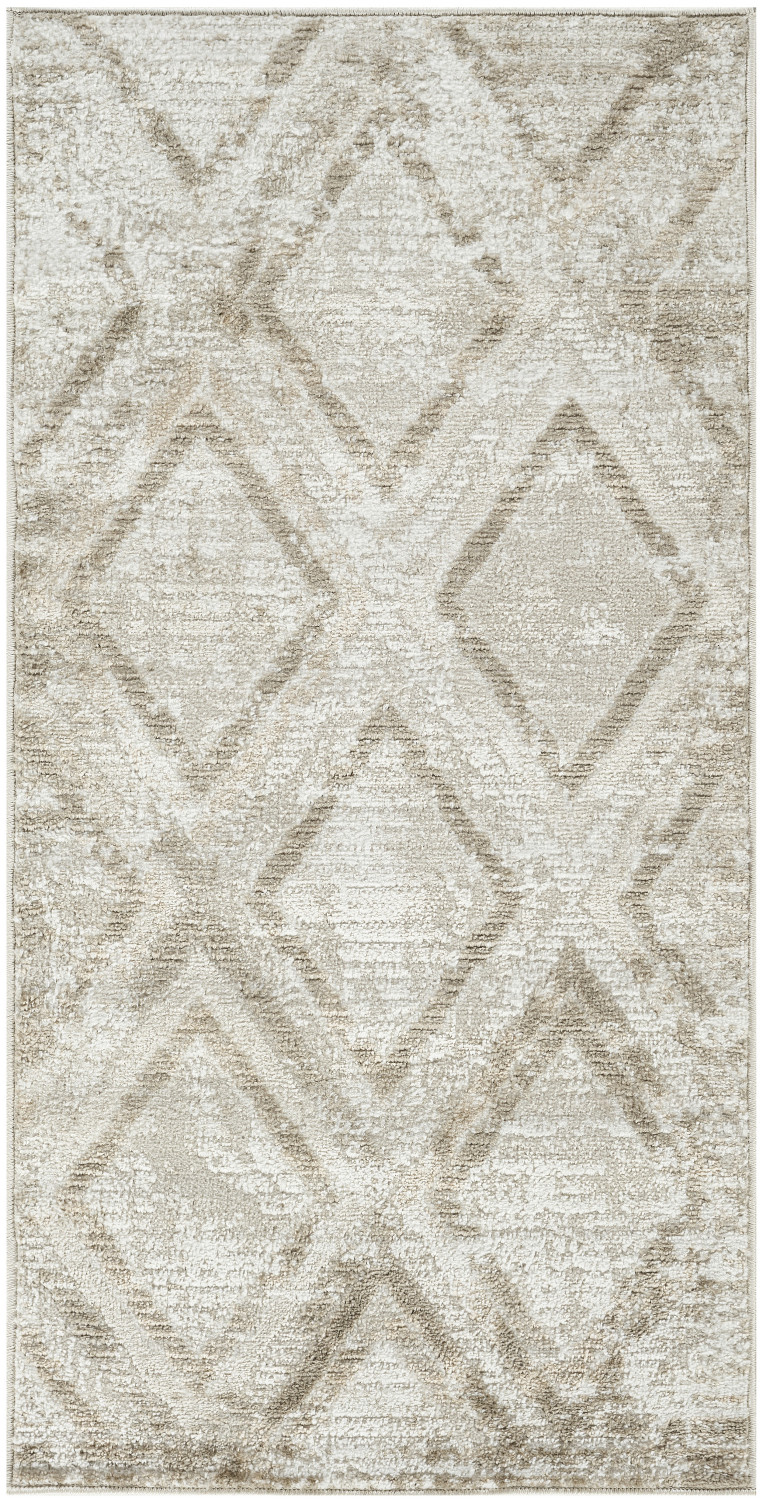 Nourison Dekor 2' x 4' Ivory Taupe Modern Indoor Rug