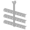 Trapeze Kit Triple Tee Galvanized Steel 3 Rung 7/16 H in. Hole 25 L x 3 H x 24 W in.