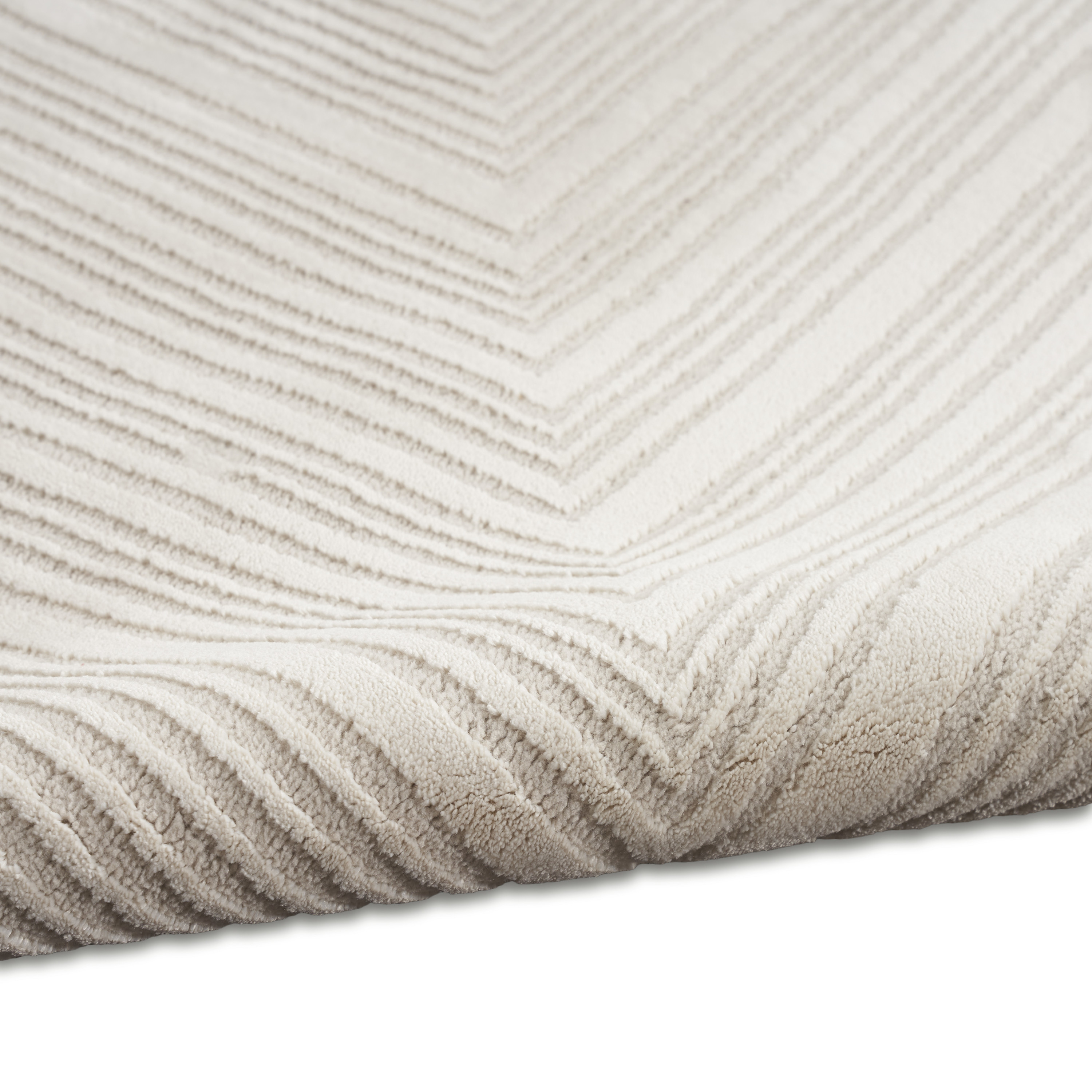Calvin Klein CK024 Irradiant 2' x 6' Ivory Modern Indoor Rug