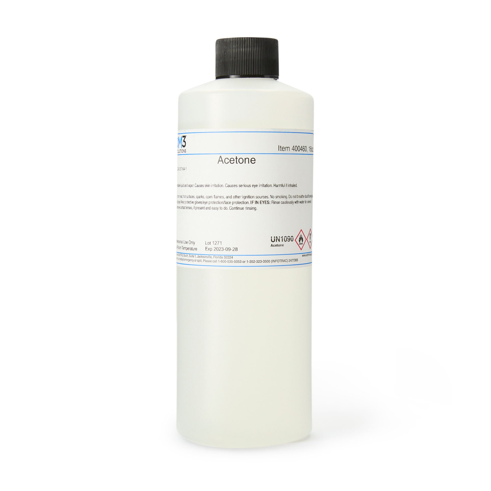 EDM 3 Acetone Chemistry Reagent, 16-ounce Bottle