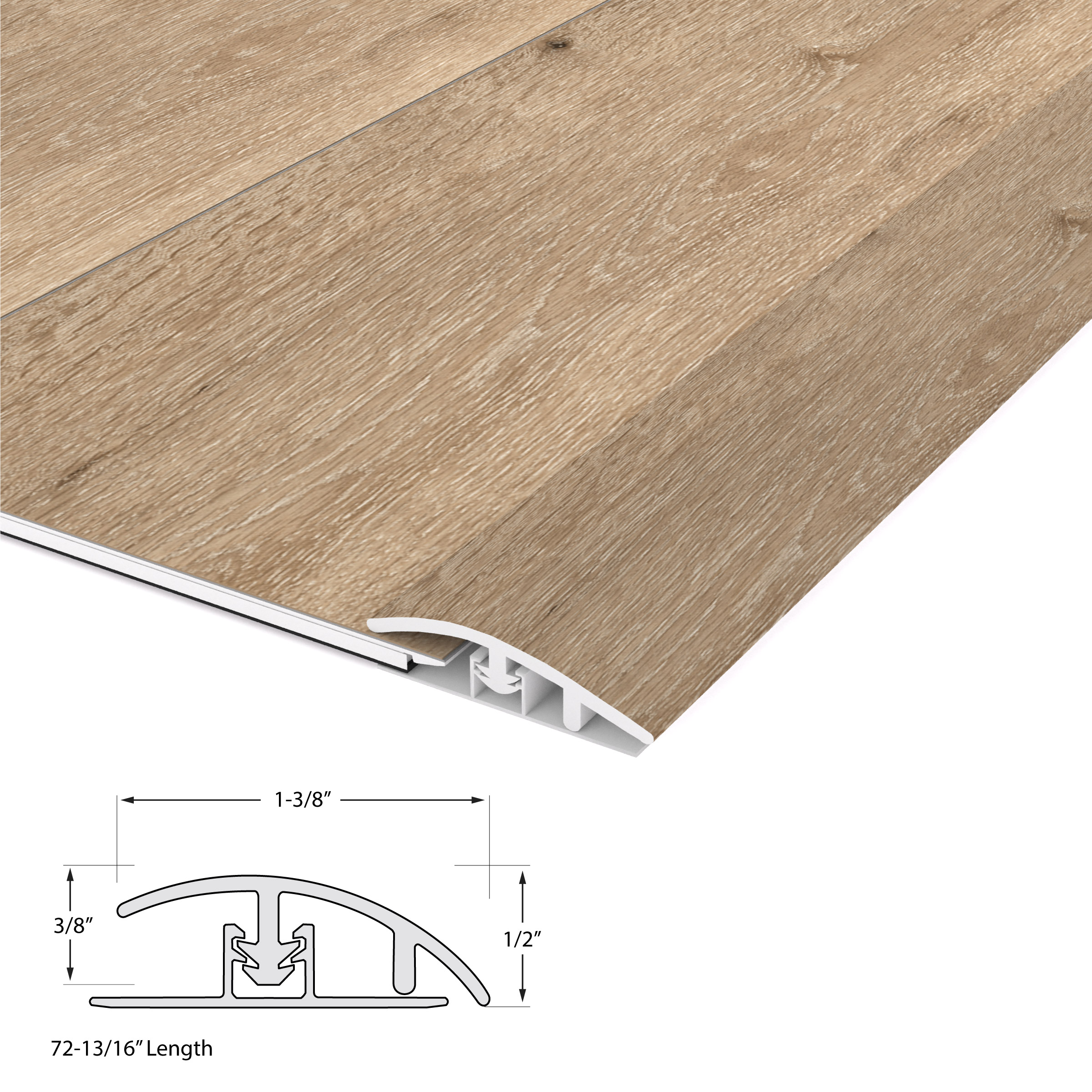 Aged Hickory Cali Vinyl Reducer Overlap Windansea view 4