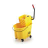 Rubbermaid Commercial, WaveBrake, 35qt, Mop Bucket w/ Sidepress Wringer, Yellow