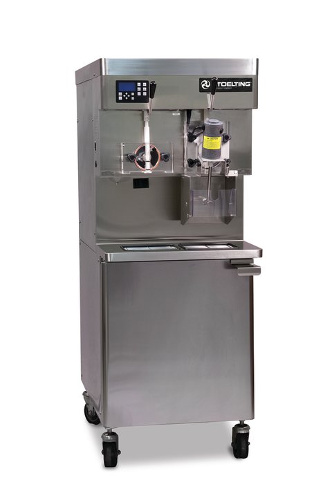 High Capacity Combination Soft Serve/Shake Machine with Refrigerated Cabinet