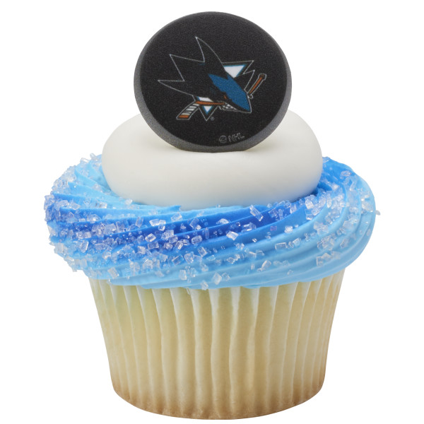 NHL® Team Puck Cupcake Rings