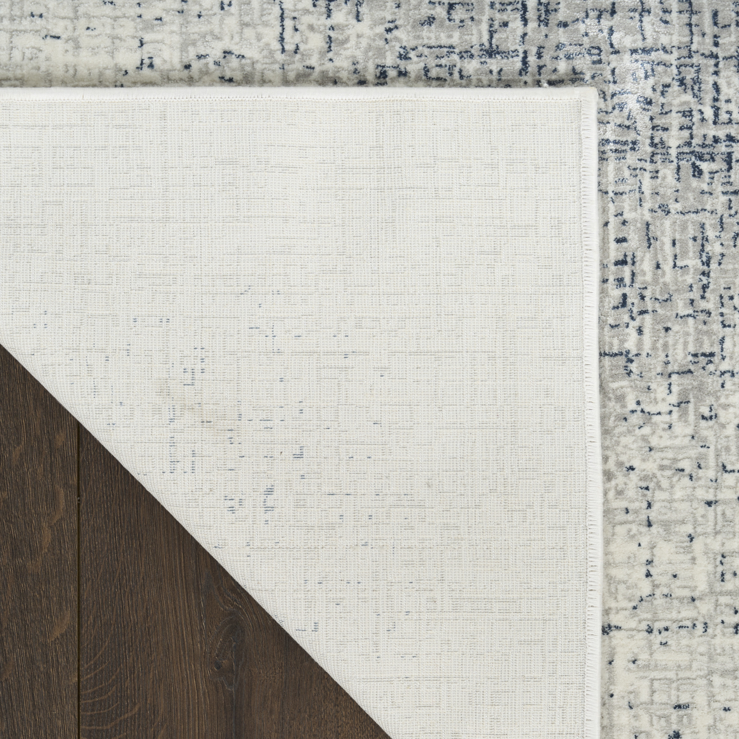 DKNY Grand Street 5'3" x 7'3" Ivory Blue Modern Indoor Rug