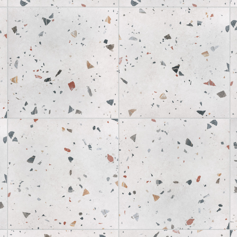 Sonar White 25.63x25.63 Square Porcelain Floor and Wall Digital Pattern