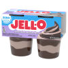 Jell-O Chocolate Vanilla Swirls Sugar Free Pudding Snacks, 4 ct Cups