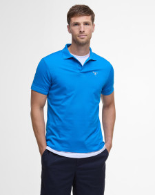 Active Short-Sleeved Polo Shirt Sports Blue