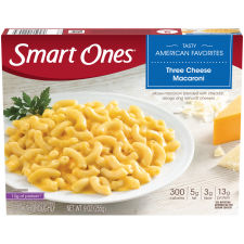 Smart Ones Three Cheese Macaroni with Cheddar, Asiago & Romano Cheeses, 9 oz Box